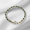 Groene marmeren omwikkeld armband