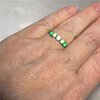 Groene ombre ring