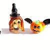 Handgemaakte Halloween glaskralen – set van 3 lampwork kralen