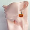 Handgemaakte oorbellen van kralen, 'Pumpkins'