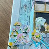 Handgeschilderd tegeltje – De bloemenwinkel | 10 × 10 cm