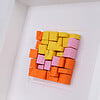 Kunstobject - Tulp -papier - geel - oranje