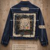 Let Kindness Bloom – One of a Kind Upcycled Denim Jacket