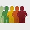 Licht groen π Unieke minifiguur display fotolijst (10x15 cm) voor LEGO fans!