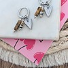 Lovely heart oorbellen zilver