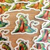 Mos draak glitter sticker vaatwasser bestendig