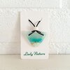 Oceaan - zee hanger ketting: handgemaakt aqua blauw glazen sieraad, medaillon, op zee geïnspireerd betekenisvol cadeau
