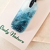 Oceaan - zee hanger ketting: handgemaakt blauw wit glazen zeesieraad, op zee geïnspireerd betekenisvol cadeau