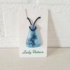 Ocean Wave-hangerketting: handgemaakte turkoois glazen watersieraad, op zee geïnspireerd cadeau