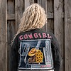 One of a Kind Cowgirl Upcycled Denim Jacket – Handmade