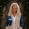 One of a Kind Upcycled Blazer met Denim Applicatie