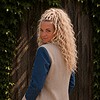 One of a Kind Upcycled Blazer met Denim Applicatie