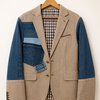 One of a Kind Upcycled Blazer met Denim Applicatie