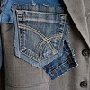 One of a Kind Upcycled Blazer met Denim Patchwork – Handmade Atelier