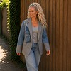 One of a Kind Upcycled Blazer met Denim Patchwork – Handmade Atelier