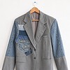One of a Kind Upcycled Blazer met Denim Patchwork – Handmade Atelier