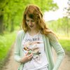 Roestvrij stalen fotomedaillon ketting met drie verschillende verwisselbare voorkanten met foto`s van echte streetart.Streetart fotografie.