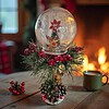 Rudolph’s Winter Globe - Handgemaakte Kerstdecoratie met Verlichting.