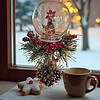 Rudolph’s Winter Globe - Handgemaakte Kerstdecoratie met Verlichting.