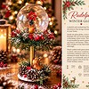 Rudolph’s Winter Globe - Handgemaakte Kerstdecoratie met Verlichting.