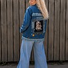 Soul Clean – One of a Kind Upcycled Denim Jasje met Cowgirl Artwork