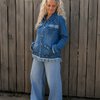 Soul Clean – One of a Kind Upcycled Denim Jasje met Cowgirl Artwork