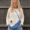 Upcycled Boho Sweater – Denim Patchwork – One of a Kind