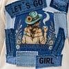 Upcycled Boho Sweater – Denim Patchwork – One of a Kind