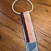Upcycled Denim Ketting-Stropdas met Parels – One of a Kind