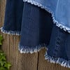 Upcycled Denim Maxi Rok – Boho Patchwork – One of a Kind
