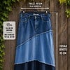 Upcycled Denim Maxi Rok – Boho Patchwork – One of a Kind