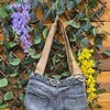 Upcycled Denim Schoudertas – Boho Details – One of a Kind