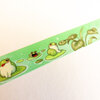 Washi tape froggies on lilypads, kikkers in de vijver met lelies 1,5cmx10m