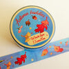 Washitape Autumn buddies, herfst bladeren, eikeltjes, herfst patroon 1,5cmx10m