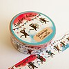 Washitape Fanfare kitties, muziek spelende poezen, journaling, 1,5cmx10m