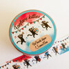 Washitape Fanfare kitties, muziek spelende poezen, journaling, 1,5cmx10m