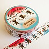 Washitape Fanfare kitties, muziek spelende poezen, journaling, 1,5cmx10m
