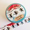 Washitape Fanfare kitties, muziek spelende poezen, journaling, 1,5cmx10m
