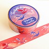 Washitape Twilight dragons, draken, fantasy, schattig, journaling 1,5cmx10m
