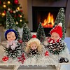 Winterelfjes op de Slee – Handgemaakt Kersttafereel met Verlichting