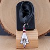 Witte Kerst & Cadeautjes uitpakken, emaille kerstboom oorbellen met Swarovski