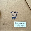 Zeebries - wanddecoratie van wol