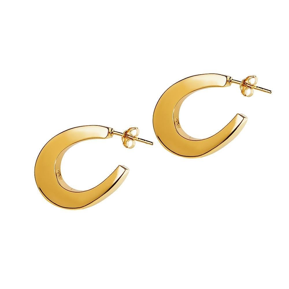 Gold Plated Indian Oval Hoop