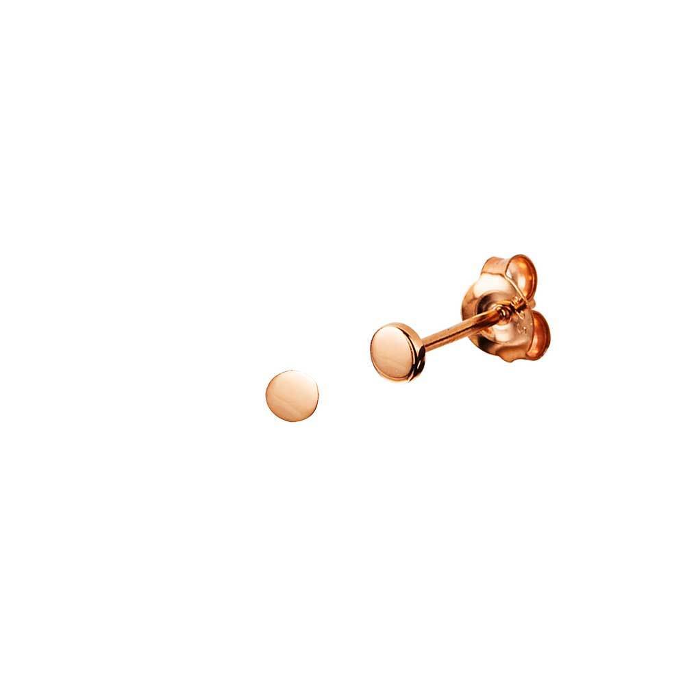 Rosé Gold Plated Mini Stud Earring 3mm