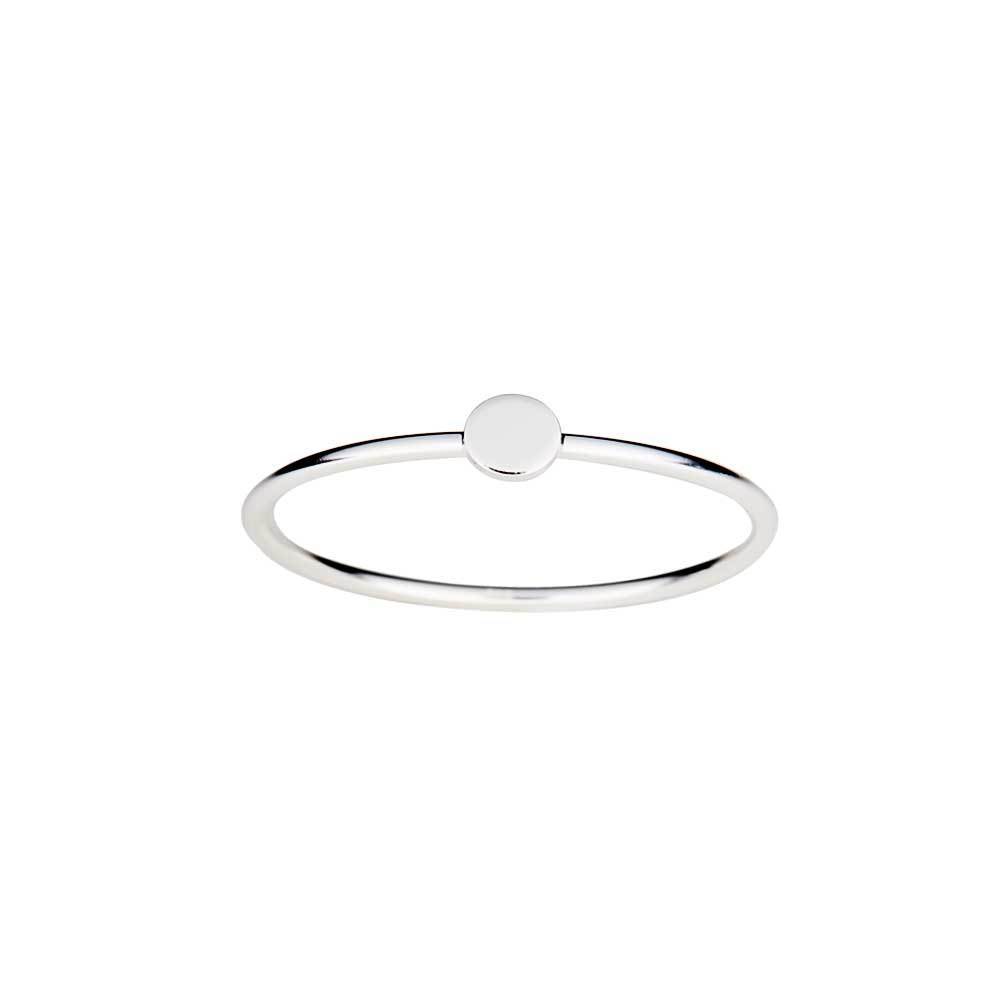 Silver Ring Small Circle