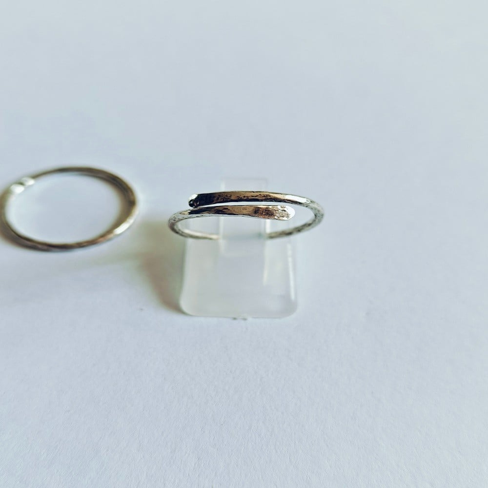 Stapelbare ringen van zilver