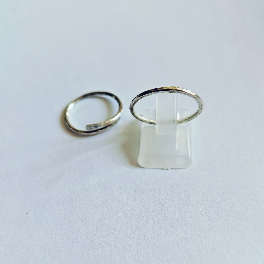 Stapelbare ringen van zilver