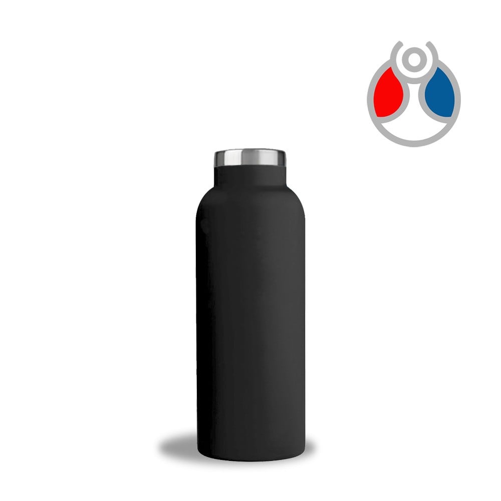 500ml. RVS Blue Bottle thermosfles Black edition