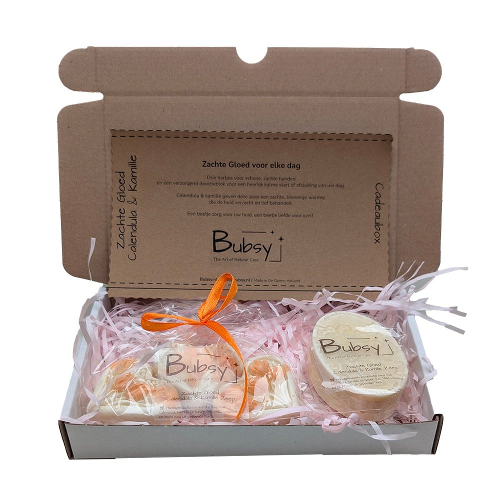Zachte Gloed Zeepenset – Handgemaakte Calendula & Kamille Zeepjes v… - 109301 Kerst Zeepenset Zachte Gloed – Calendula & Kamille Hartjeszeep en Doucheblok