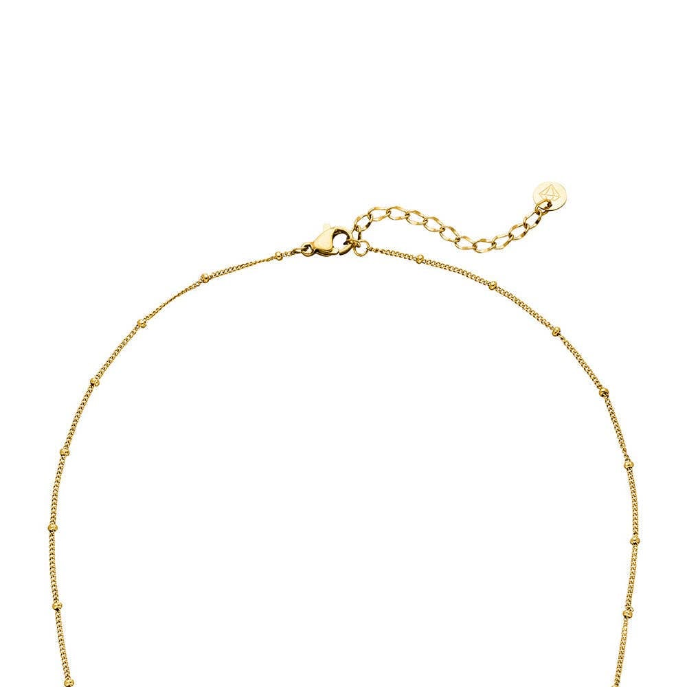 Fijne Kralen Ketting - 137323 Kralen Ketting - 18K Gold Plated